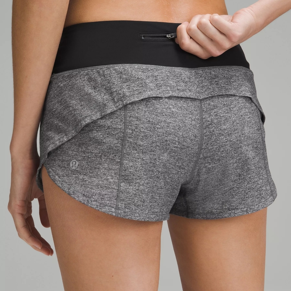 Lululemon Speed Up Heather Lux Shorts 2.5" - Picture 3 of 10